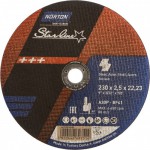 Отрезной круг Norton Starline сталь 230x2,5x22,23 Артикул 66252837253