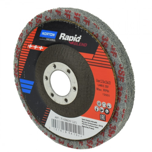 Круг прессованный Norton Rapid Blend 125x22 3SF 77696067125